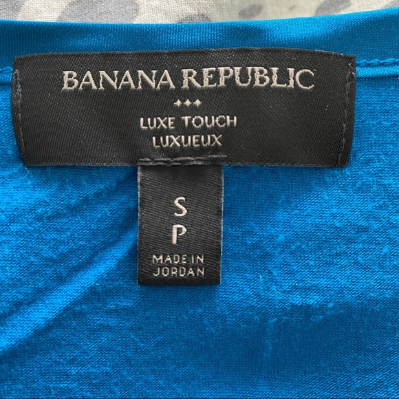 BANANA REPUBLIC LUXE TOUCH BLUE T-SHIRT - Picture 4 of 6